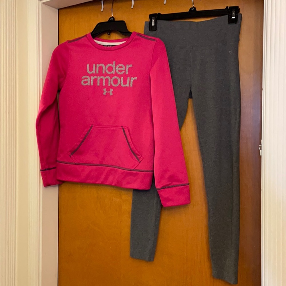 Under Armour and Justice active wear size 16
